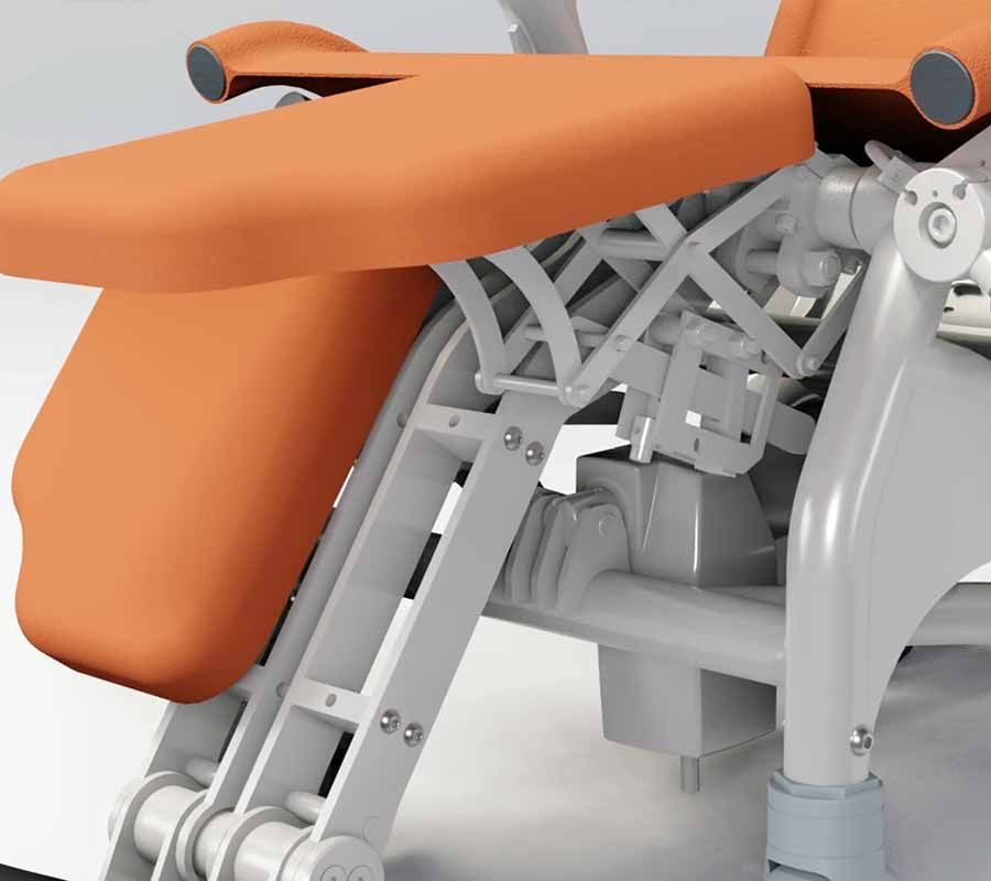 Adjustable, raised leg support