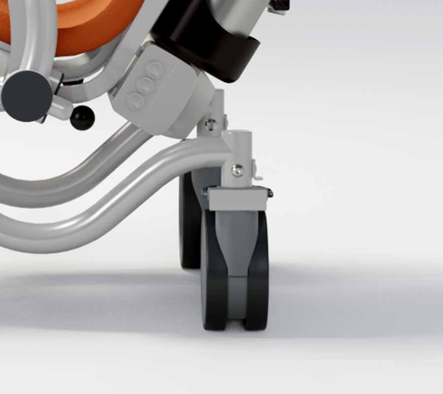 Weight-assisted rear-wheel maneuverability